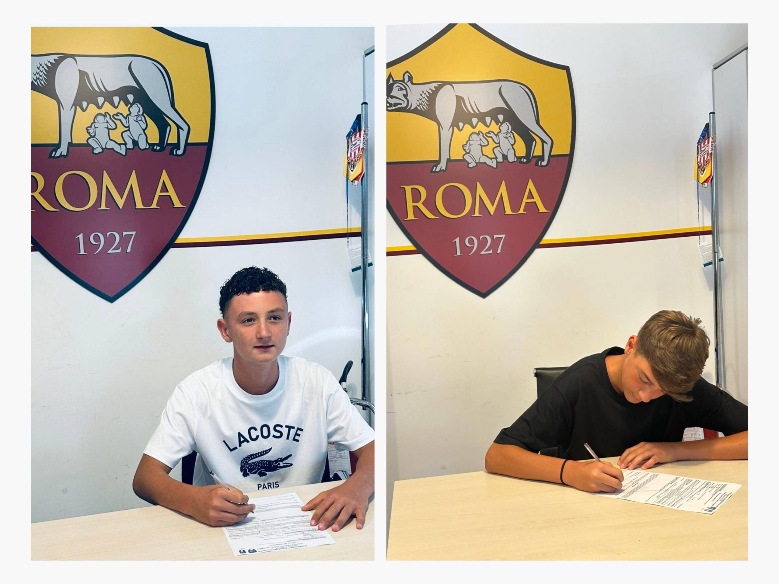 Francesco De Paolis e Adriano Bianco Caracci passano dalla Vjs Velletri all’AS Roma